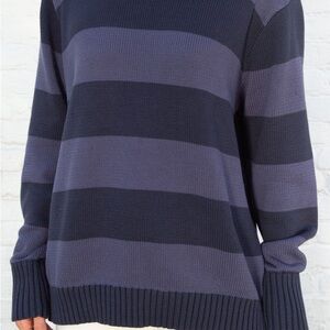 Brandy Striped Purple Women's Sweater